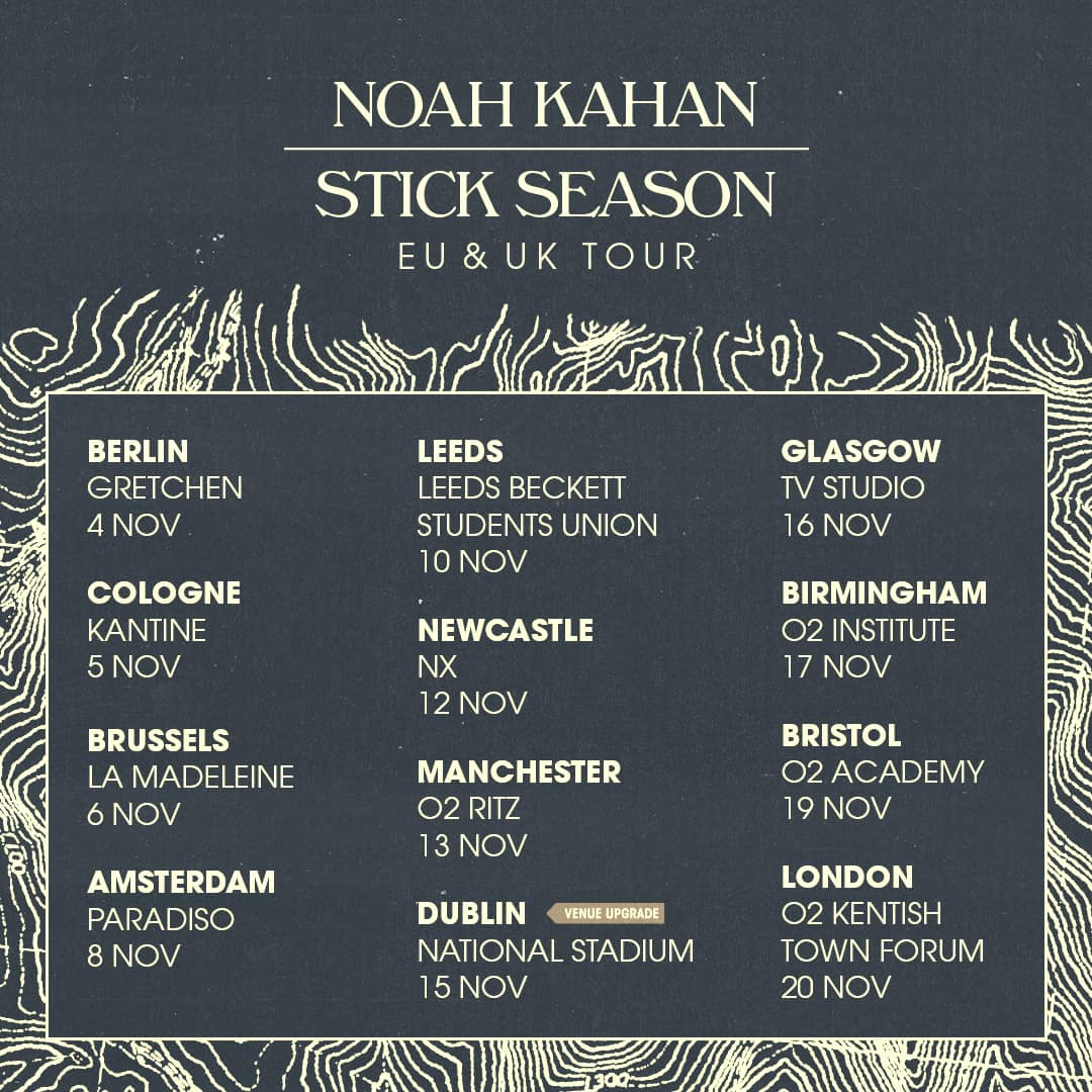 stick season tour opening act